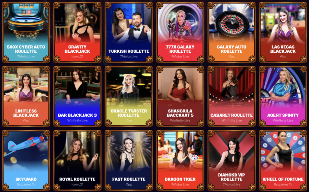 Live Dealer Games at Credit Card Casinos.